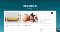 Desktop Screenshot of metamedisin.no